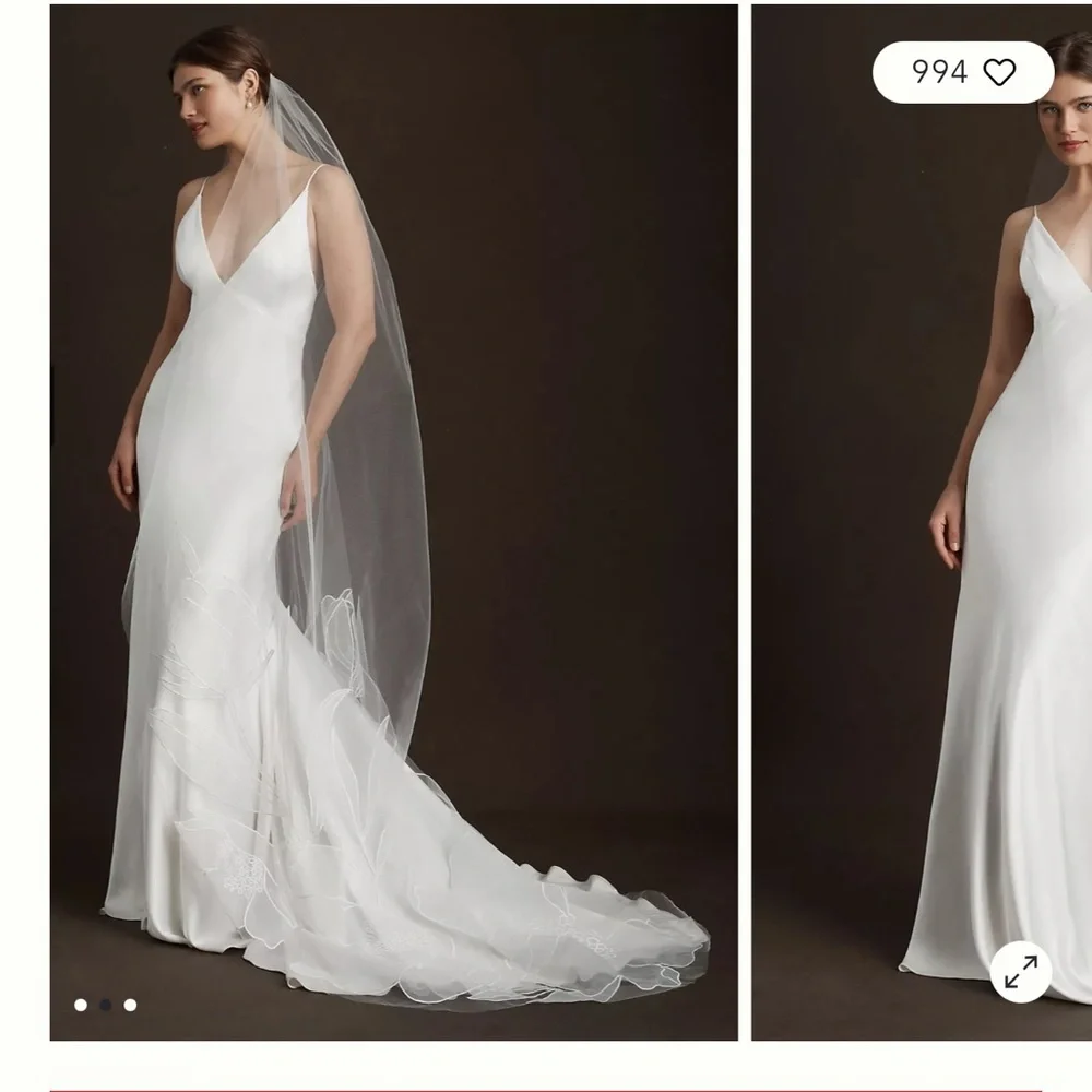 ✨ Anthropologie / BHLDN Perugia Chapel Veil – Never Worn ✨ - Picture 5 of 6